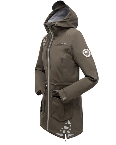 Marikoo Damen Softshell Outdoor Jacke Übergangs Funktions Regen Mantel Ulissaa - Bild 12 von 74
