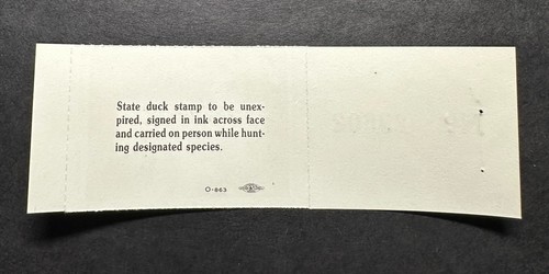 WTDstamps - 1979 NEVADA - State Duck Stamp - Mint OG NH **ARTIST SIGNED** - Picture 2 of 2