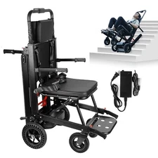 Electric stair climbing wheelchair,Electric Foldable Seating Chair, Max 450Lbs