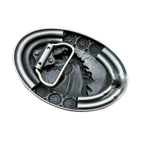Cowboy Horse Head Belt Buckle for Men&Women Western Belt Buckle inlay Turquoise - Picture 3 of 3