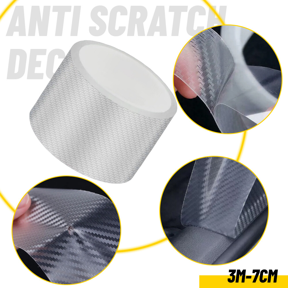 Car Accessories Sill Scuff Anti Cover Scratch Decal Sticker 7cm*3m Protector SUV