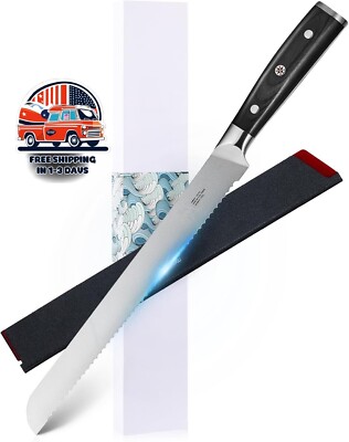 Cuchillo De 10 Pulgadas Con Filo Dentado Para Pan Utensilio Profesional Hot NEW