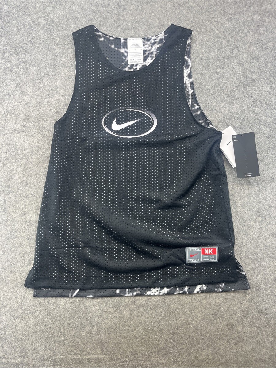 Nike Boys Reversible Tank Top/Basketball Jersey, Black White