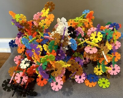 Brain Flakes Building Toy Plastic Disc Creative Educational Large Lots