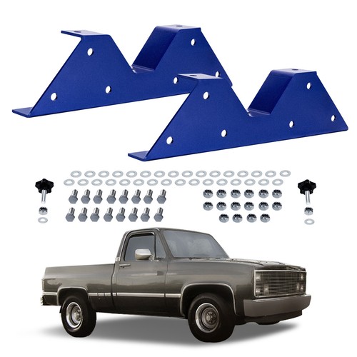 Rear C-notch Lowering Kit For Chevrolet C10 GMC C15 2WD 73-87 Powder Coated - Picture 4 of 12
