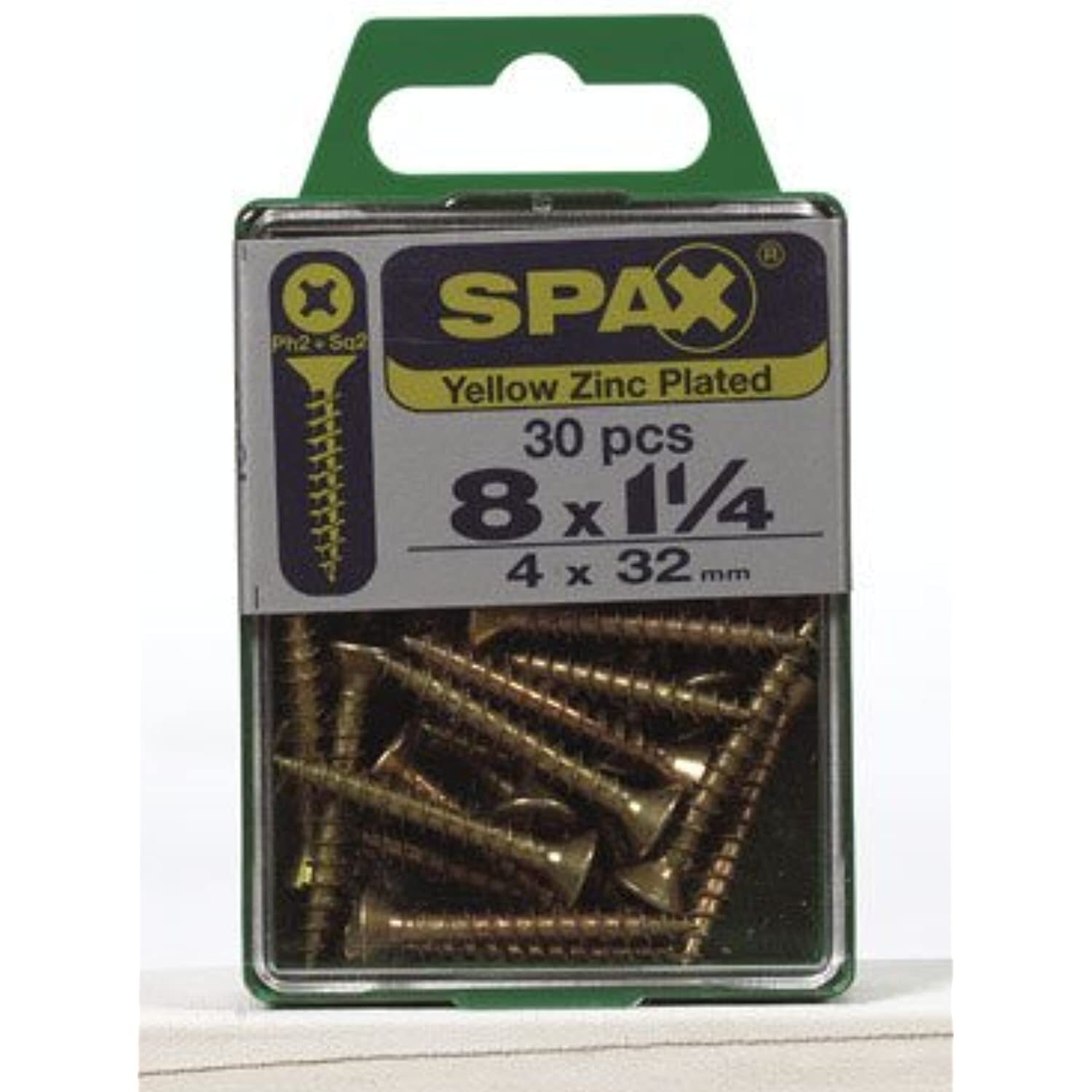 SPAX 8x3/4 Inch Phillips Screws - 35-Pack Box For Woodworking & DIY Projects