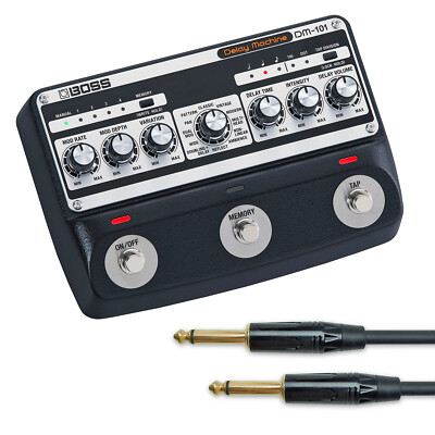 Boss DM-101 Delay Machine Analoges Effektgerät Pedal für Gitarre + Klinkenkabel
