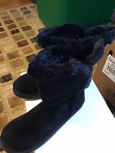 NEW Essentials by Muk Luks Fair Isle Clementine Slipper Boots Women's Size 9 - Picture 6 of 8