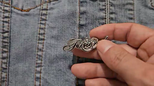 FUNERAL-LOGO METAL PIN BADGE - Video 1 of 1