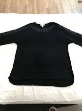 PURE ENERGY Ladies 3X Black Pullover Knit Top