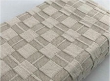 Hotel Collection Diamond Embroidery Standard Pillow, Tan - NWOT