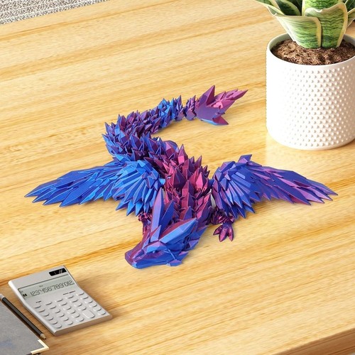 with Wings 3D Printed Dragon 3D Articulated Dragon Toys Landscaping Decoration - Picture 9 of 15