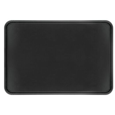 HUBERT  Black Fiberglass Market Display Tray - 26'' L x 18'' W x 1'' H