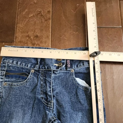 Izod Girl's Double Button Denim Jeans - Size 10 - Picture 7 of 13