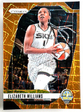 2024 Panini WNBA Prizm Elizabeth Williams Orange Velocity Prizm #24 Sky