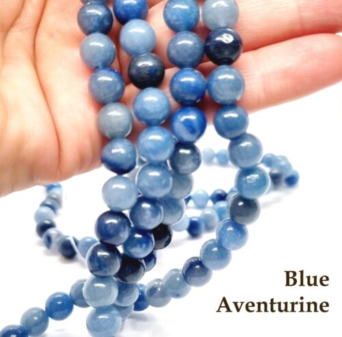 Semi Precious Gemstone Beads Jewellery Making - 6mm Round - 65 per strand - Picture 30 of 176