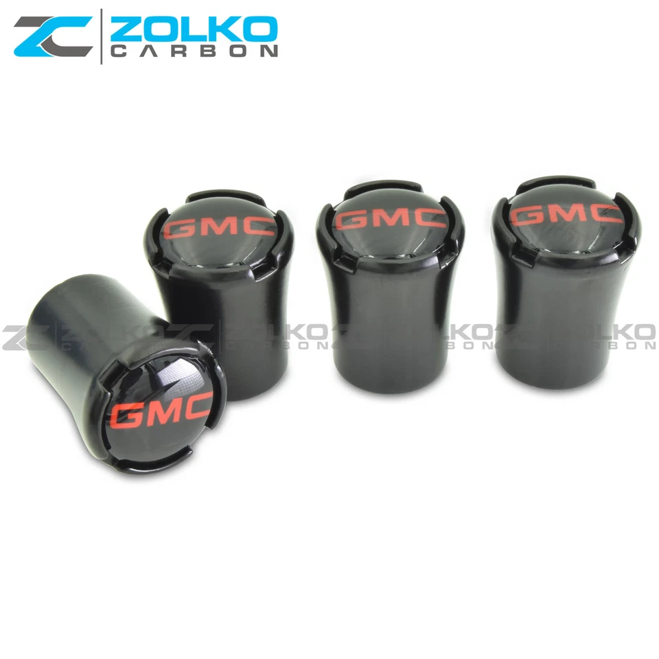 VALVE STEM CAPS WHEEL TIRE BLACK FOR GMC - US SELLER VT08 - Image 2 of 4