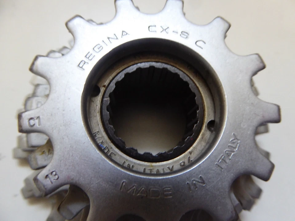 Vintage NOS Regina Extra 6 Sd Prata CXS Roda Livre Rosca Italiana 13-21 RARO A - Imagem 3 de 4