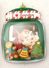 Hallmark Keepsake I Love Grandpa Photo Ornament Christmas Ornament with box