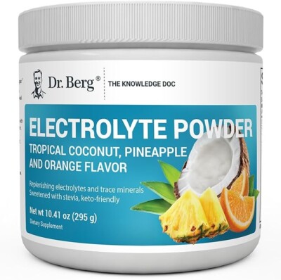 Dr. Berg Zero Sugar Hydration Keto Electrolyte Powder - Enhanced W/ 1000 Mg of P