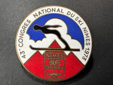Insigne de ski, 43e congrès national de ski, Nîmes 1973-Ref 50