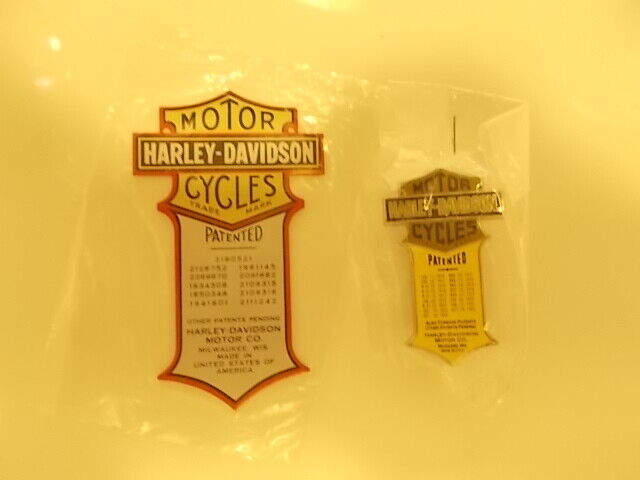 Harley Davidson Nos Metal Oil Tank Decal Knucklehead Panhead Harley Davidson Nos Metal Oil Tank Decal Knucklehead Panhead