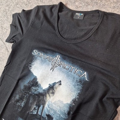 Sonata Arctica T-Shirt The Last Amazing Grays Tour 2010 Damen M Vintage Wolf