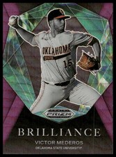 2022 Panini Prizm #BR-VM Victor Mederos Brilliance Purple Wave Oklahoma State