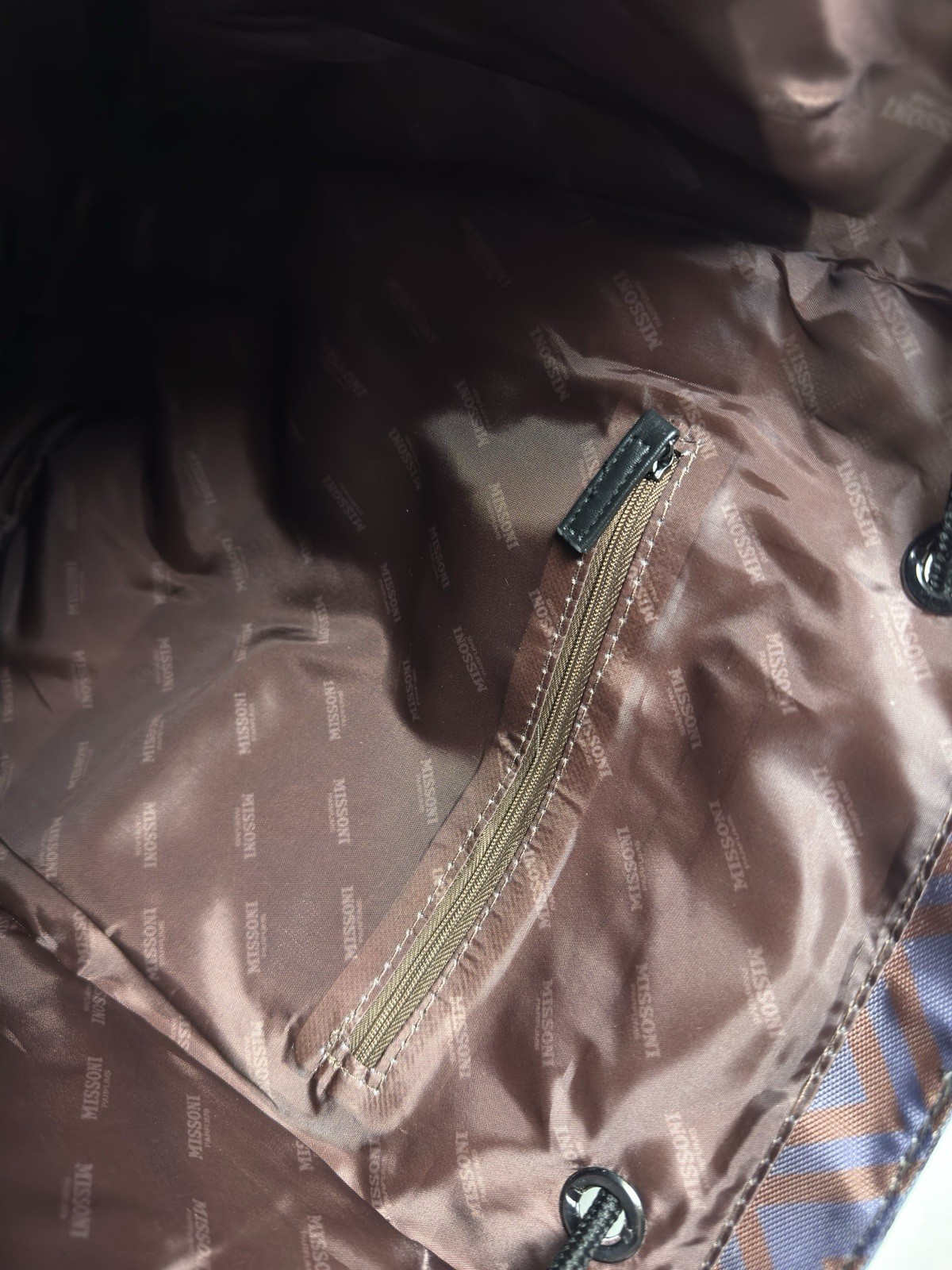 Missoni Backpack Cinch String Weekender Bag Shopp… - image 16