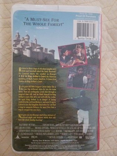 Disney's A Kid in King Arthur's Court 1996 VHS Klappkoffer - Bild 3 von 4