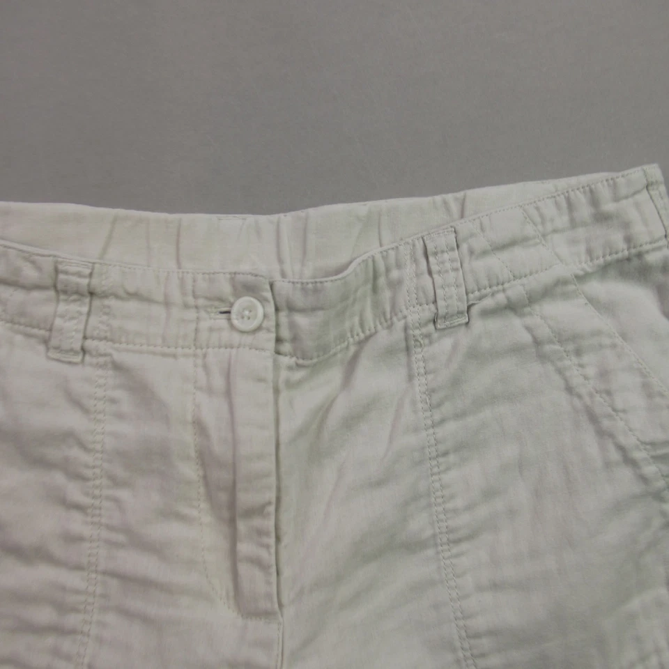 Pantalones Cortos Jill Para Mujer 8 Ligeros Exterior Chino Bolsillos Informales Marfil Foto 2 de 4