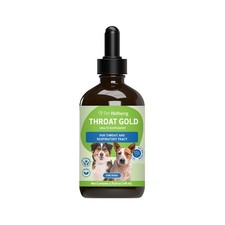 Pet Wellbeing Throat GOLD Liquid Respiratory Dog  Cat Supplement 4 Fl Oz