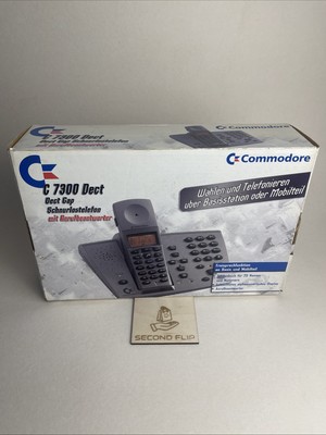 Commodore C 7300 Dect| Schnurlostelefon | Mit Anrufbeantworter| Retro |