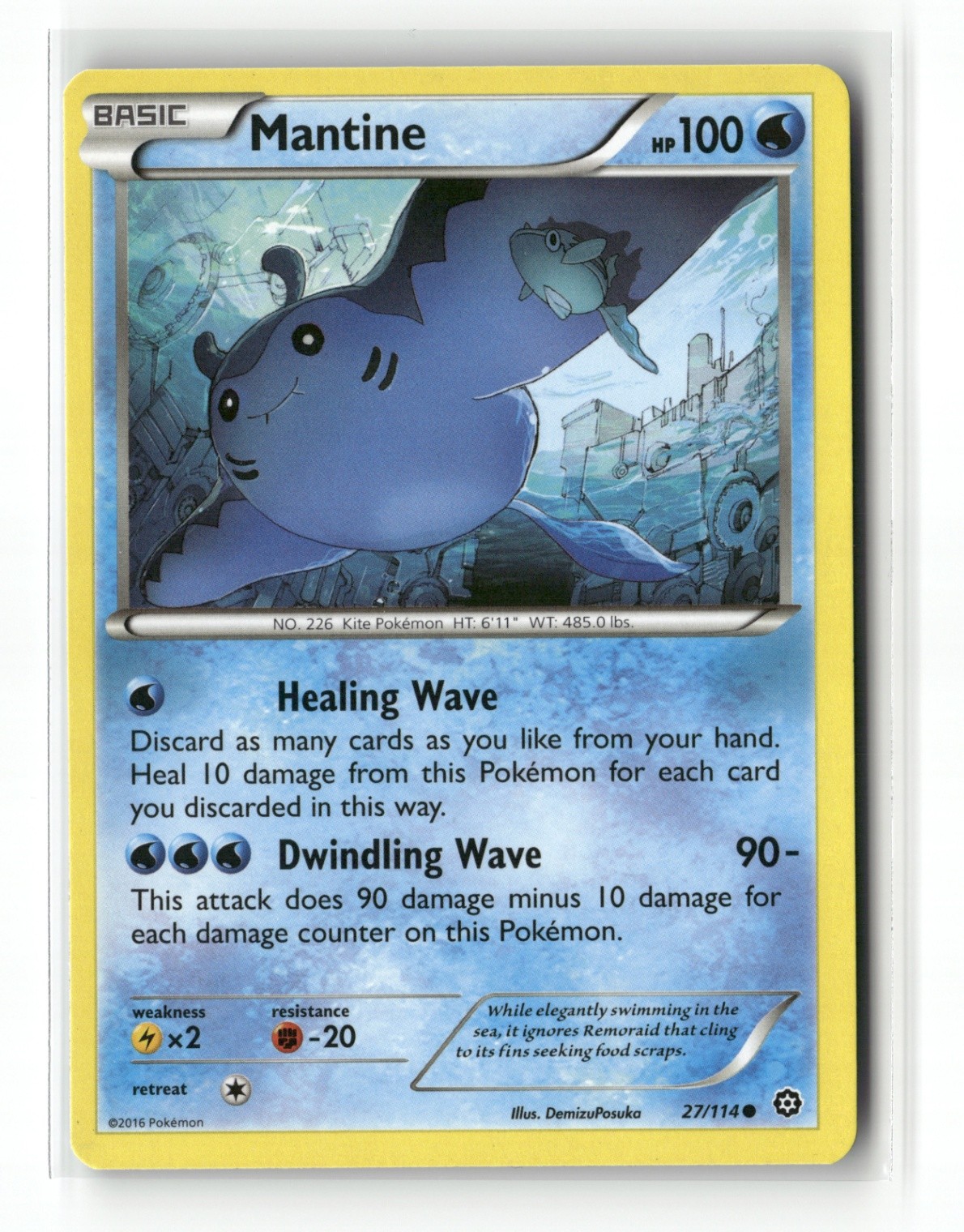 Mantine Common XY - Steam Siege 27/114 LP