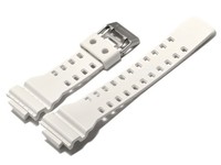 Uhrenarmband Casio F.Gw-8900A, GR-8900A, GA-100A, G-8900A, Kunststoff, Weiß