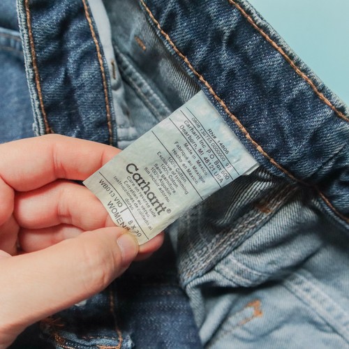 Jeans Carpintero Carhartt Vintage Y2K Pierna Ancha Para Mujer Talla US 8 x 30 - Imagen 4 de 9
