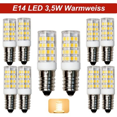 E14 LED Kühlschranlampe 3,5W Warm-Weiss Kühlschrankbirne LED-Leuchtmittel A+