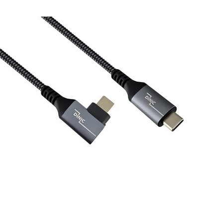 DINIC USB C 4.0 Daten und Ladekabel, Typ C gerade auf 90° Winkel, #26647453