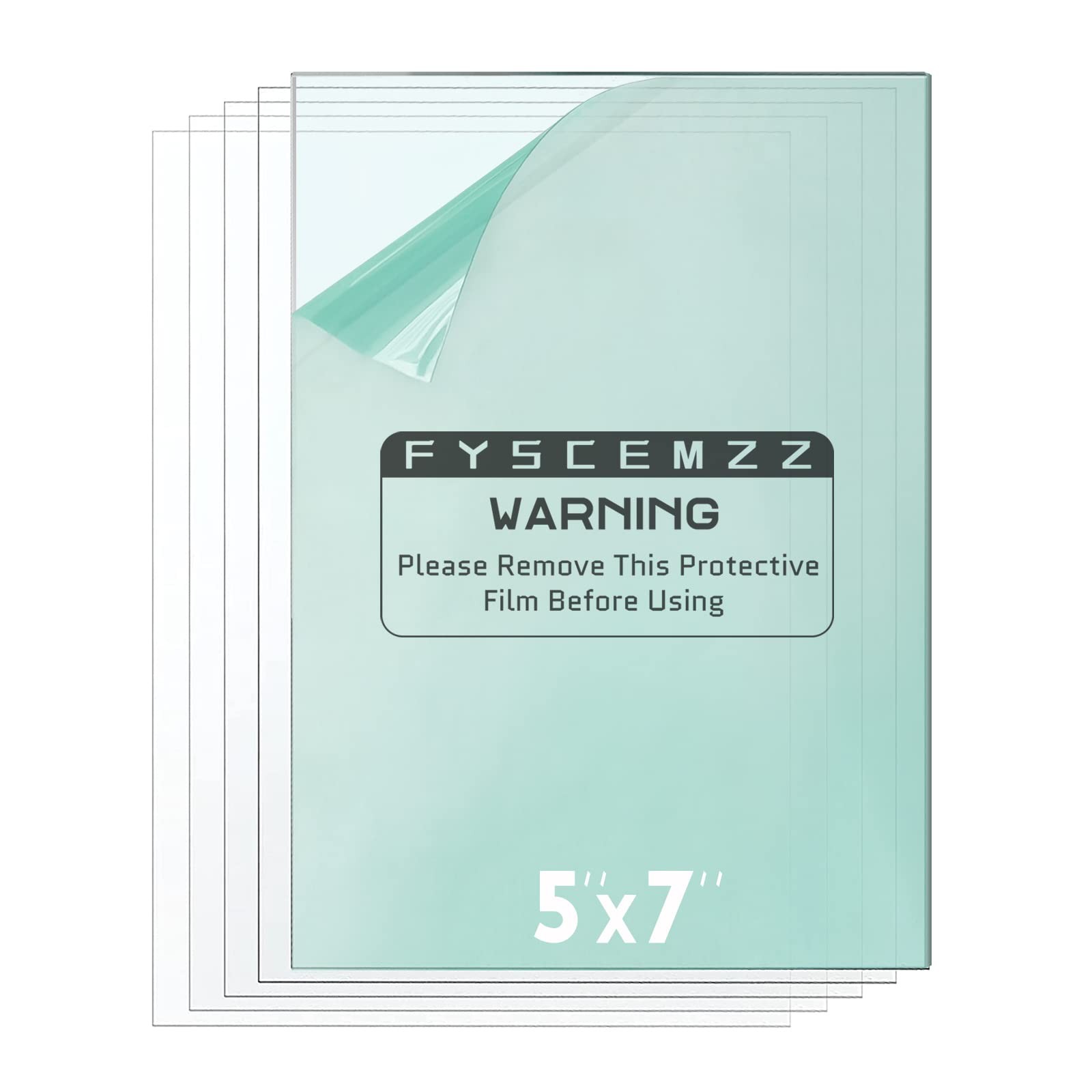 10PCS 5x7 Inch Cut-to-Size Welding Helmet Hood Replacement inchs, Clear