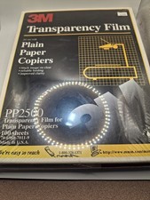 3M PP2500 Transparency Film for Plain Paper Copiers 100 Sheet Box USA Made