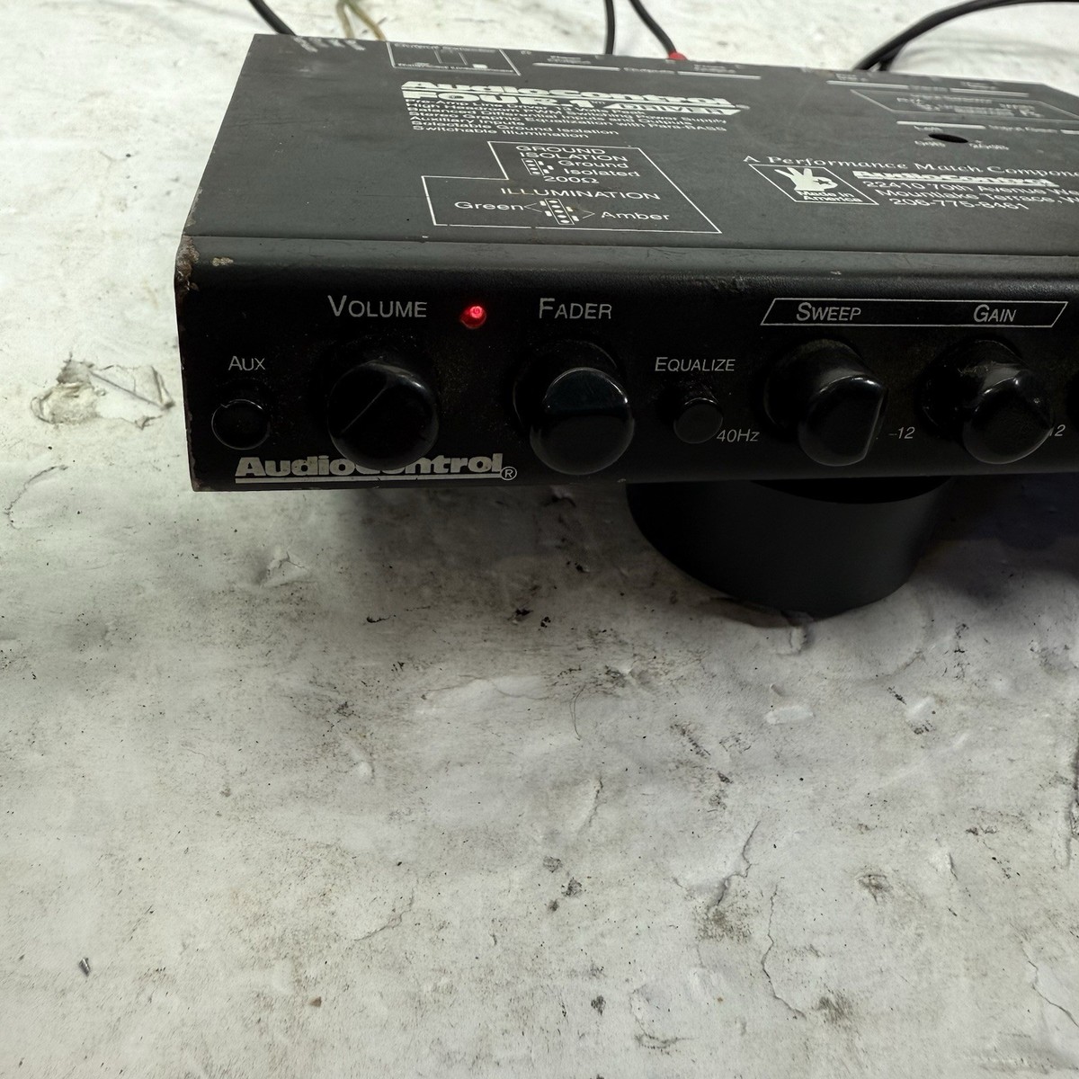 AudioControl FOUR1 プリアンプ AudioControl FOUR.1 Pre-Amp Line Driver Graphic Equalizer Old