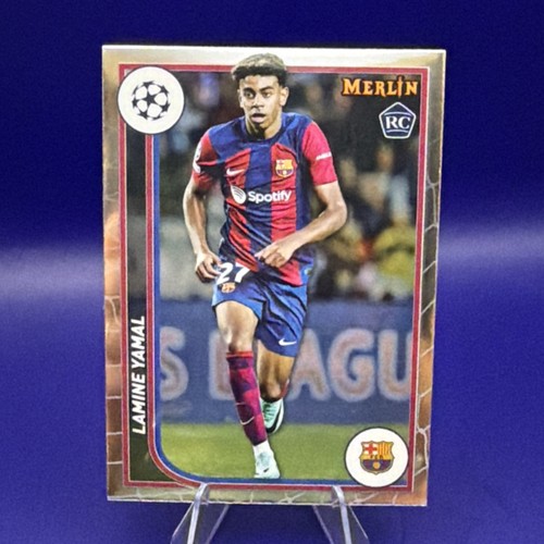 Lamine Yamal RC 2024 Topps Chrome #27 Merlin UEFA Barcelona Rookie!