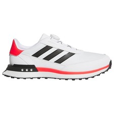 adidas Golf Mens S2G Boa Golf Shoes - White/Core Black/Lucid Red - UK 8.5