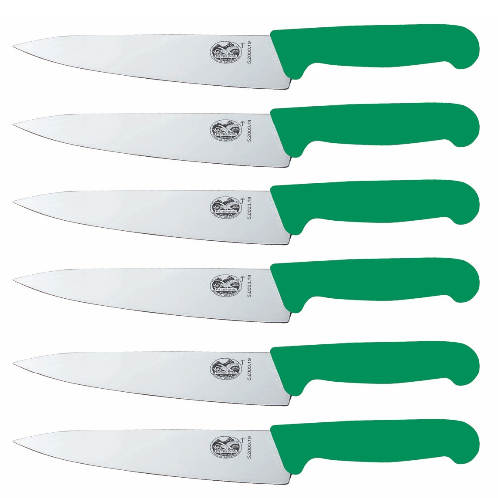 Victorinox 19cm Carving Knife Green Fibrox