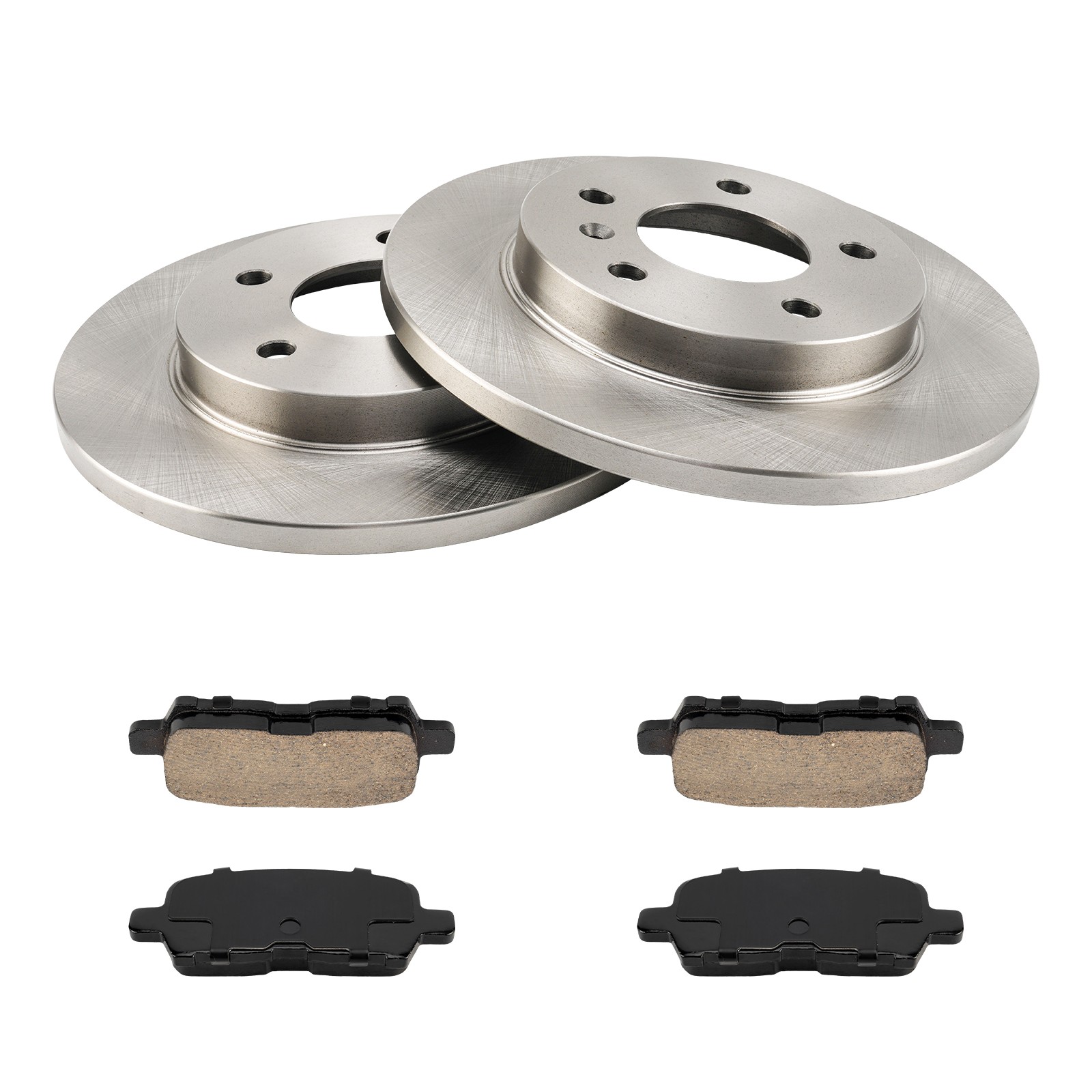 Rear Brake Kit Ceramic Pads Rust Preventive For 2011-2013 Chevy Impala R55085BK
