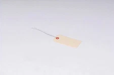 #1 2 3/4" x 1 3/8" 13 Pt. Manila Shipping Tags - Pre-Wired 1000/Case