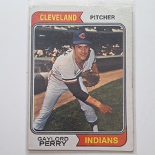Gaylord Perry Topps Vintage Baseball Card Lot Indians Padres 74 75 79