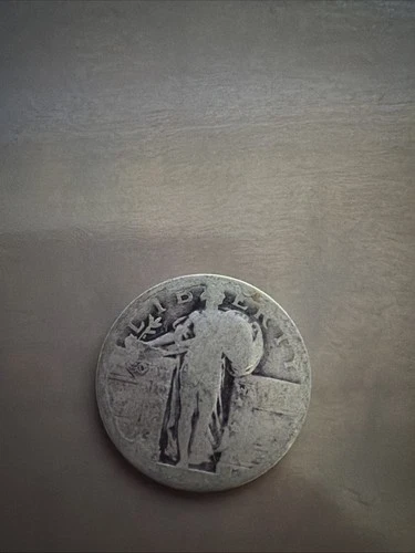Standing Liberty Quarter Dateless 90% Silver "Actual Coin Pictured- Not Cleaned"