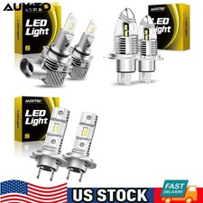 AUXITO CANBUS LED Headlight Bulbs High/Low Beam/Fog Light H7 H4 9003 HB3 9005 H
