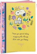 Hallmark Snoopy  Woodstock All Occasion Greeting Card with envelope